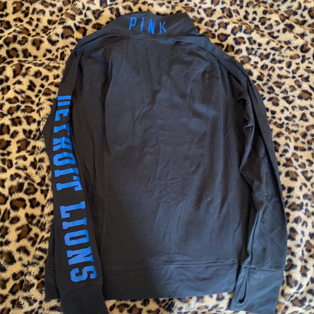 Women's PINK Detriot Lions Quarter-Zip Pullover - Picture 5 of 5